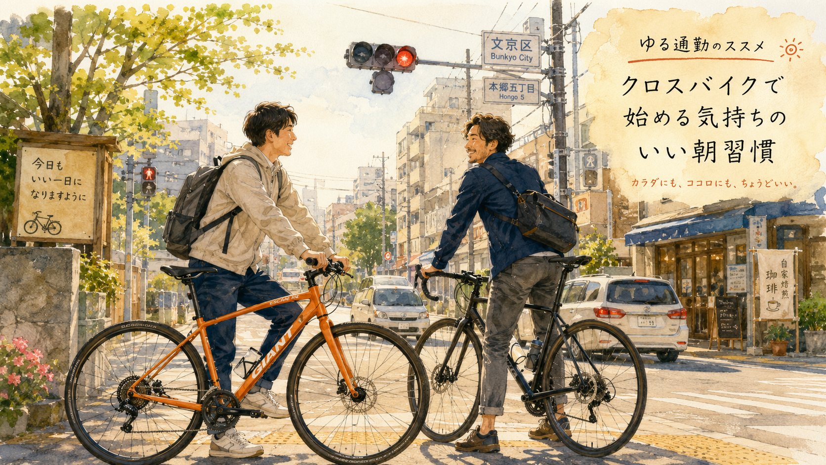 信号待ちの30秒が、自転車通勤で一番好きな時間になった話